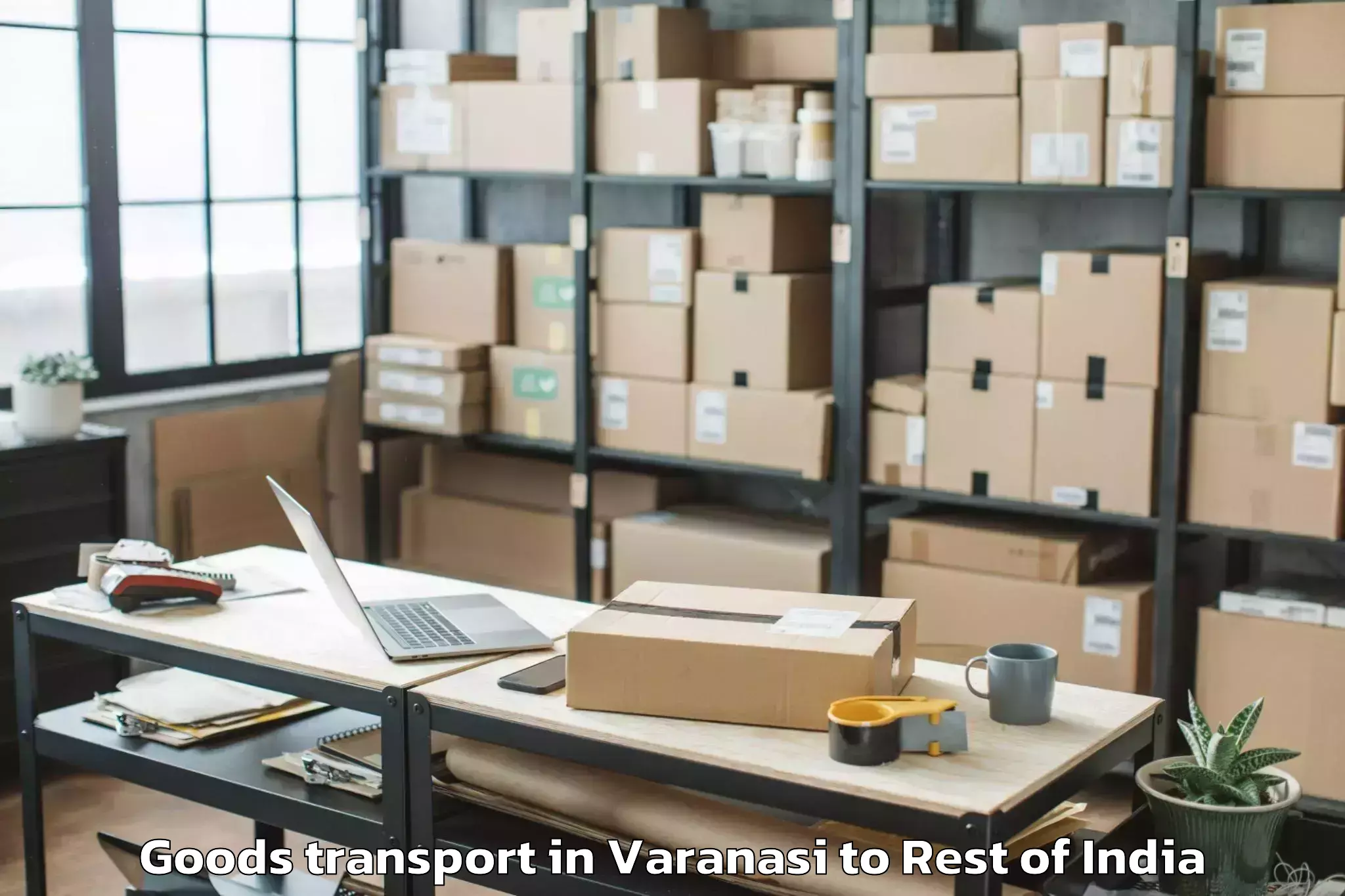 Book Varanasi to Mirpur Goods Transport Online